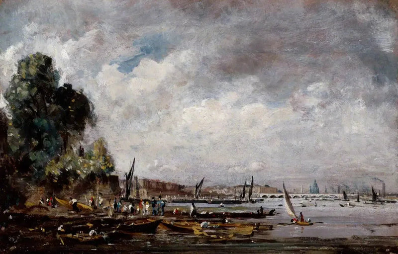 Waterloo Bridge from the Left Bank of the Thames - John Constable
