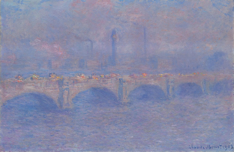 Waterloo Bridge, Effect of Sunlight - Claude Monet