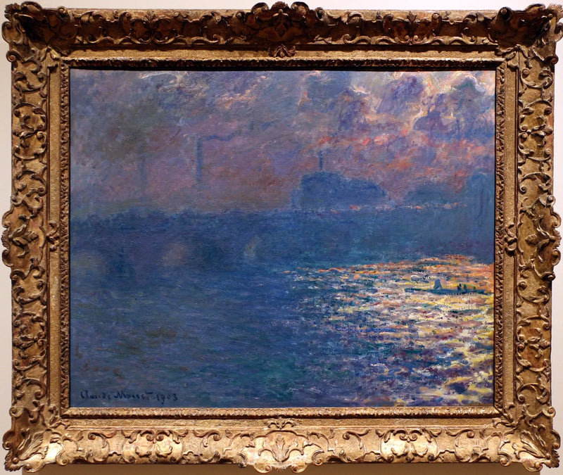 Waterloo Bridge, Effect of Sunlight - Claude Monet