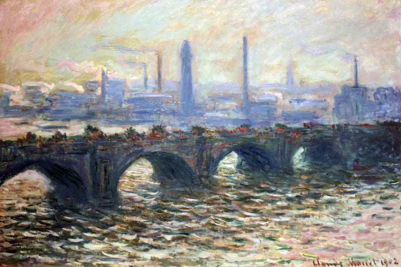 Waterloo Bridge, Misty Morning - Claude Monet
