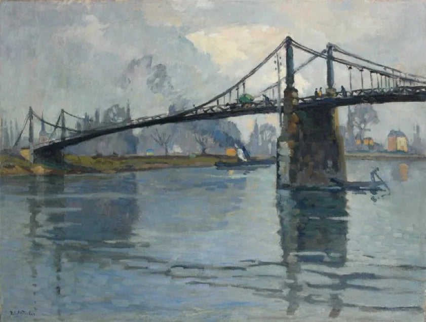 The Pont des Andelys, along the Seine - Robert Antoine Pinchon