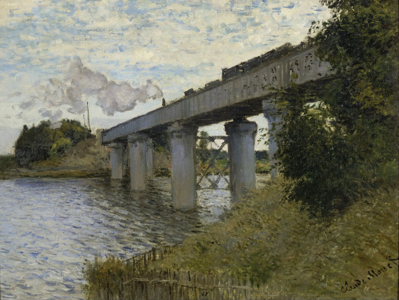 The Railway Bridge at Argenteuil - Claude Monet