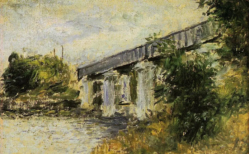 The Railway Bridge at Argenteuil - Claude Monet