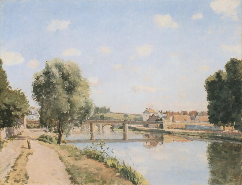 The Railway Bridge, Pontoise - Camille Pissarro