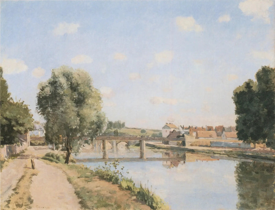 The Railway Bridge, Pontoise - Camille Pissarro