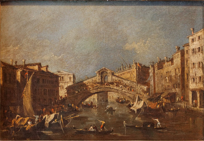 The Rialto Bridge in Venice - Francesco Guardi