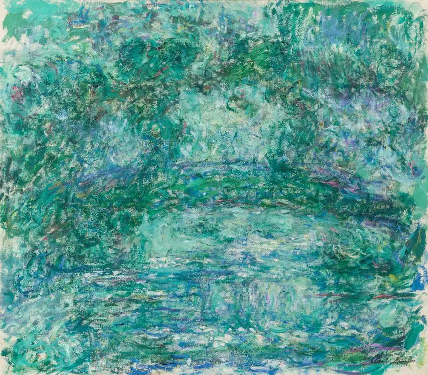 Reproduction du tableau « Le pont japonais (pont japonais) - Claude Monet » par Alpha Reproduction en peinture à l’huile