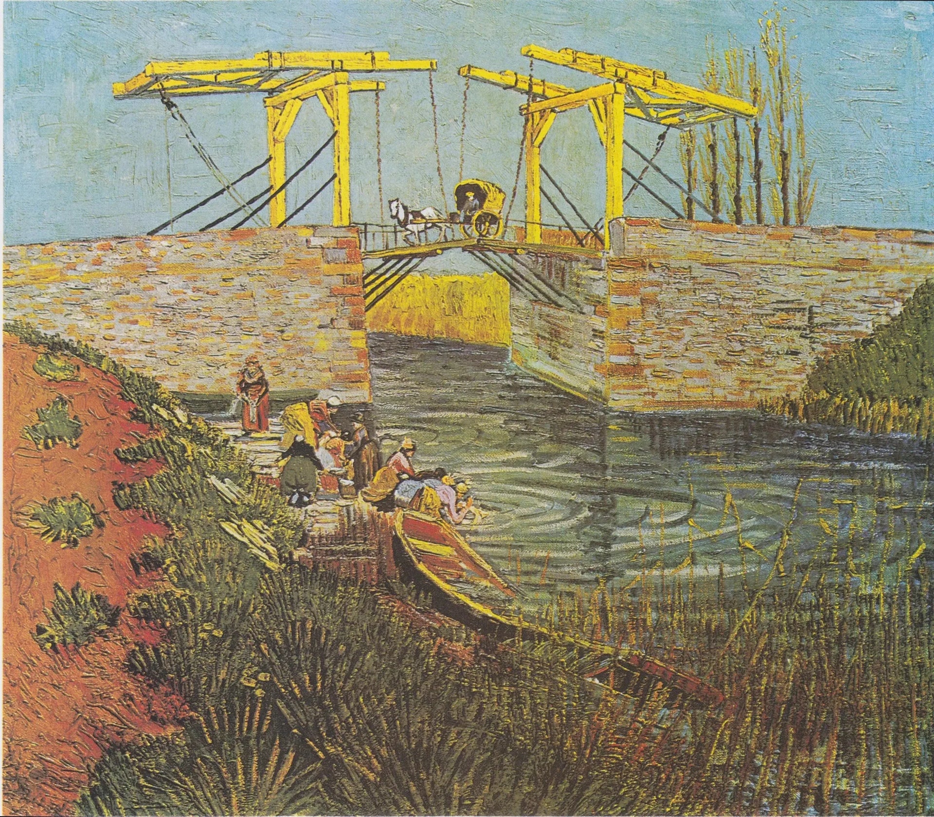 Le pont Langlois à Arles - Vincent van Gogh image 1 tableau peint à l’huile sur toile