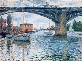 The Road Bridge, Argenteuil - Claude Monet