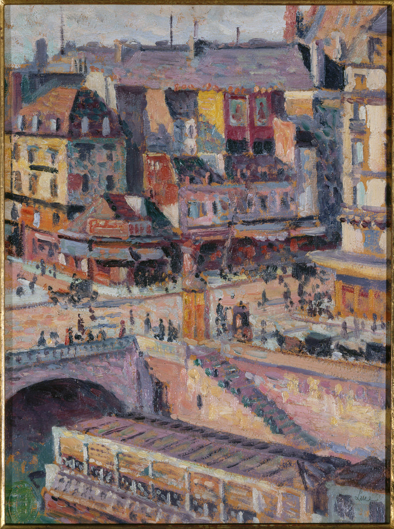 The Saint-Michel Bridge and the Orfèvres Quay around 1905 - Maximilien Luce
