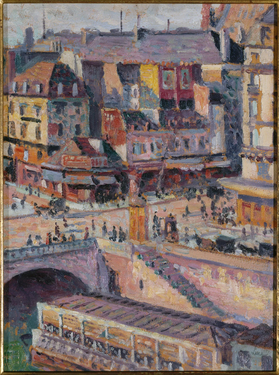 The Saint-Michel Bridge and the Orfèvres Quay around 1905 - Maximilien Luce