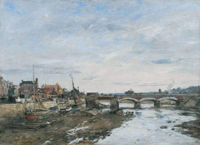 The Pont sur la Touques at Trouville - Eugène Boudin