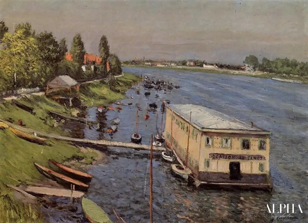 Le Ponton d'Argenteuil - Caillebotte - Reproductions de tableaux et peintures haut de gamme