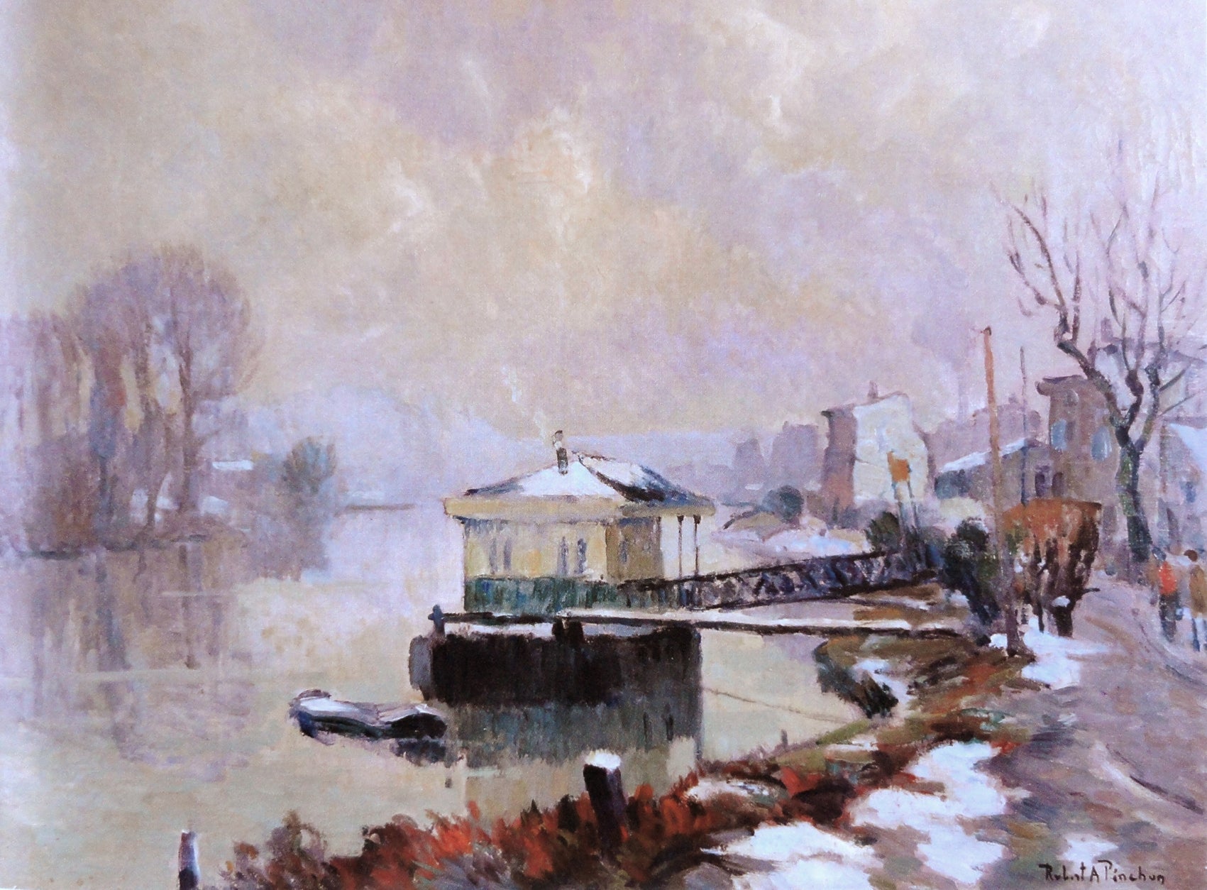 Le ponton - Robert Antoine Pinchon - Alpha Reproduction