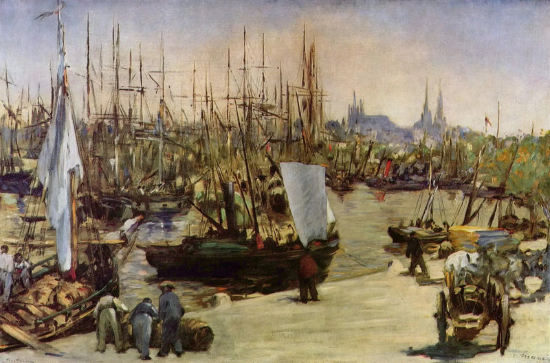 The Port of Bordeaux - Édouard Manet