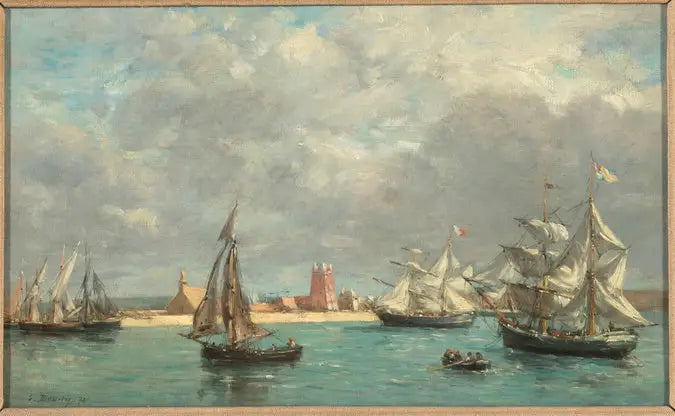 The Port of Camaret - Eugène Boudin