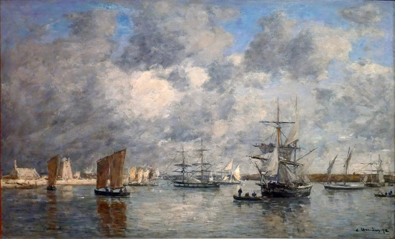 Camaret Harbor - Eugène Boudin