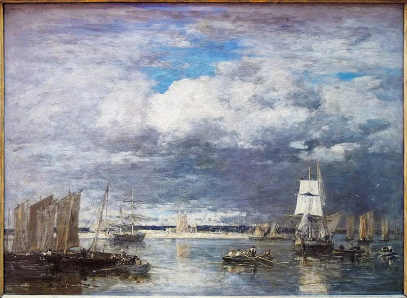 The Port of Camaret under Stormy Sky - Eugène Boudin