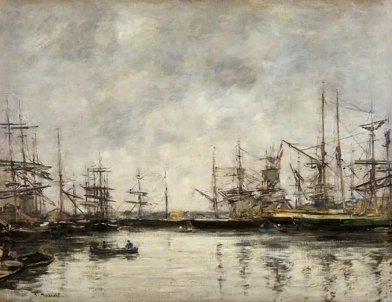 The Port of Deauville - Eugène Boudin