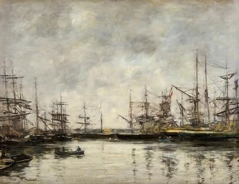 The Port of Deauville - Eugène Boudin
