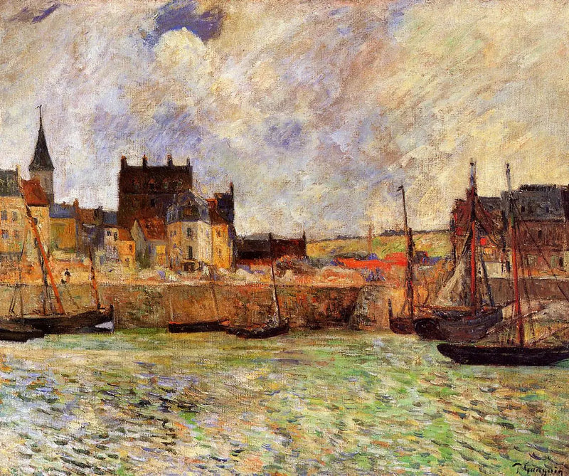 The Port of Dieppe - Paul Gauguin