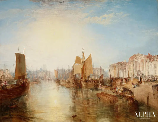 Le Port de Dieppe - William Turner - Reproductions de tableaux et peintures haut de gamme