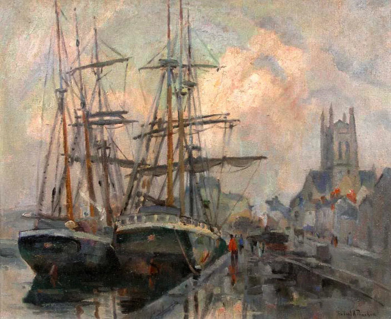The Port of Fécamp - Robert Antoine Pinchon