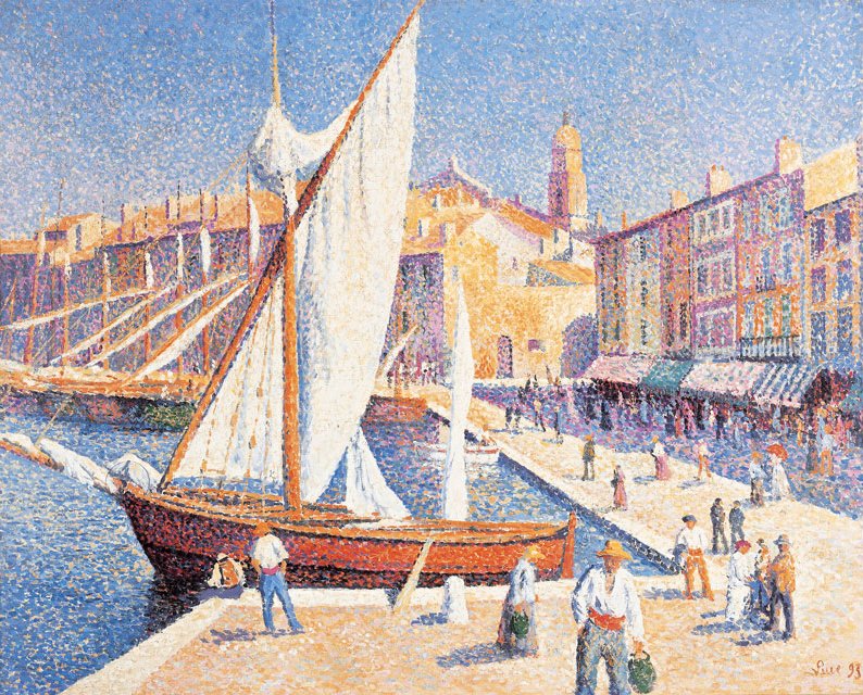 The Port of Saint-Tropez - Maximilien Luce