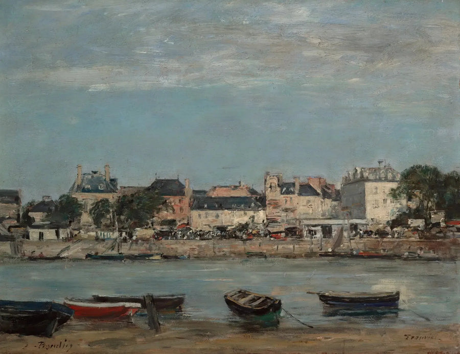 The Port of Trouville - Eugène Boudin