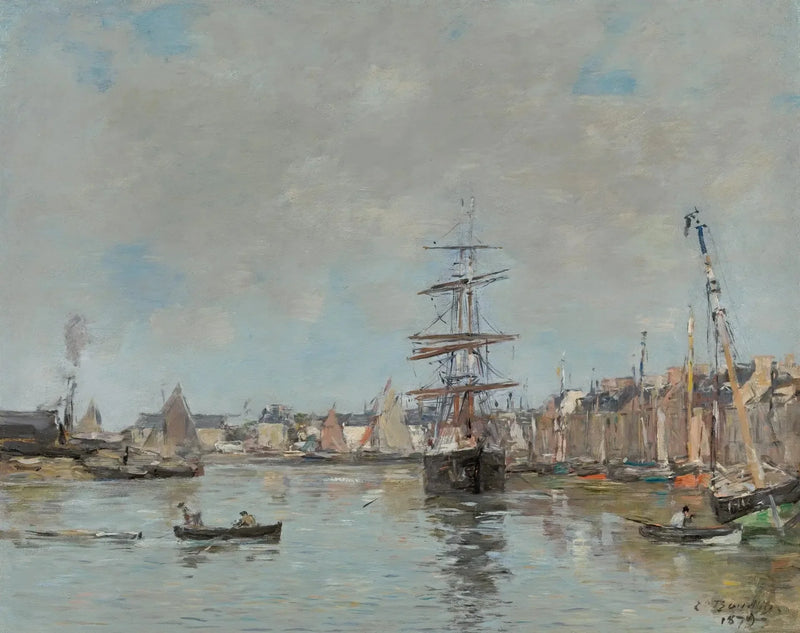 The port of Trouville - Eugène Boudin