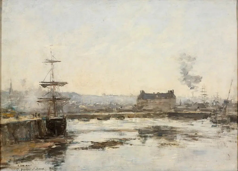 The Port of Trouville - Eugène Boudin