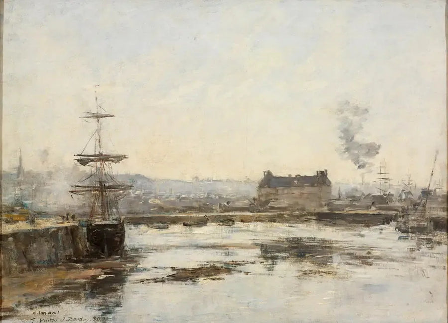 The Port of Trouville - Eugène Boudin