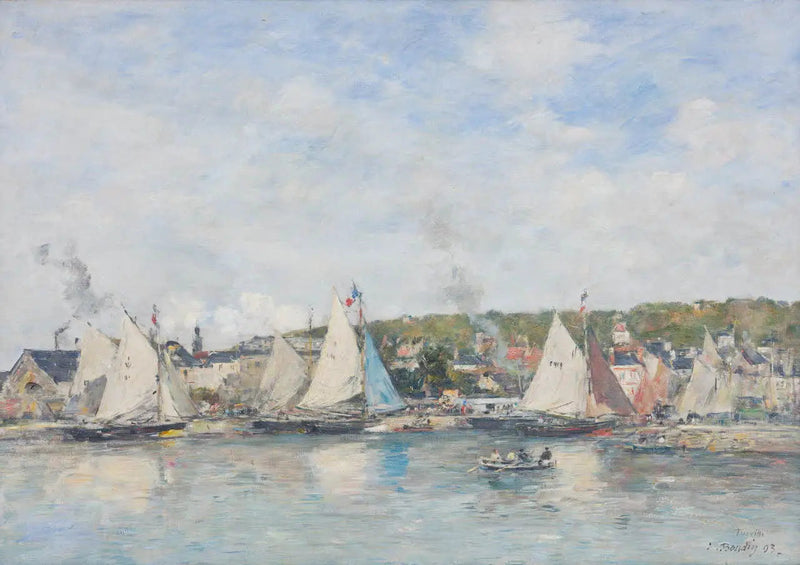 The Port of Trouville - Eugène Boudin