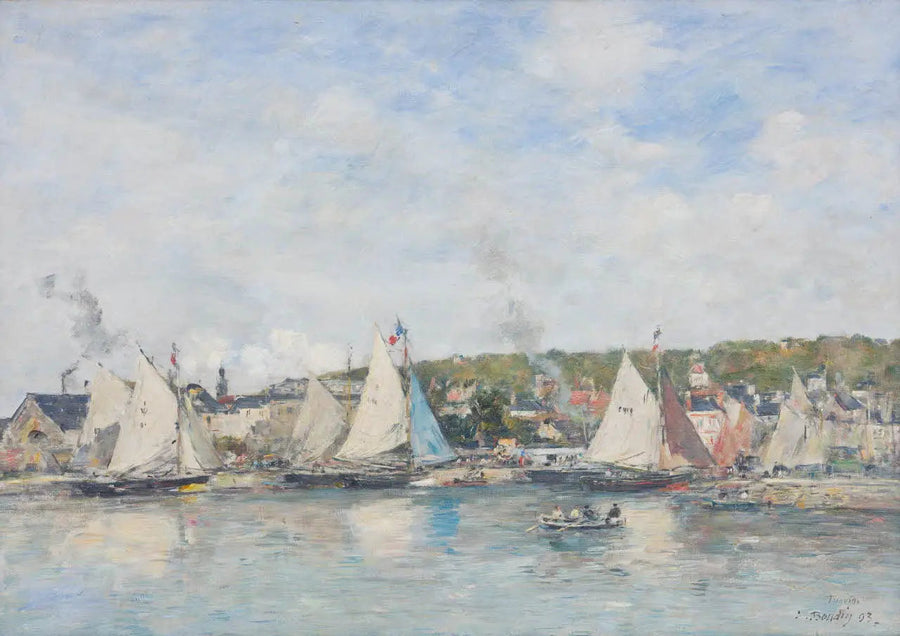 The Port of Trouville - Eugène Boudin