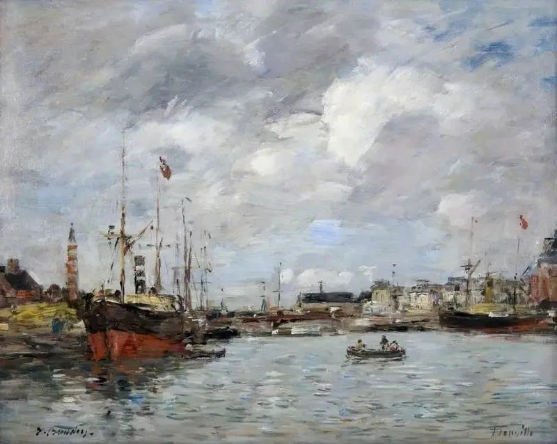 The port of Trouville - Eugène Boudin
