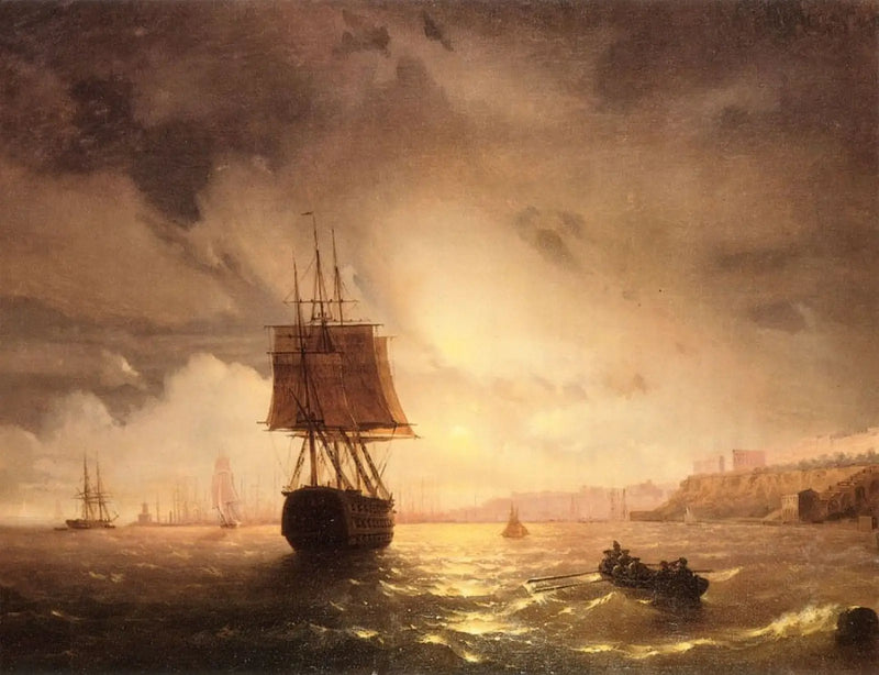 Odessa Port on the Black Sea - Ivan Aïvazovski