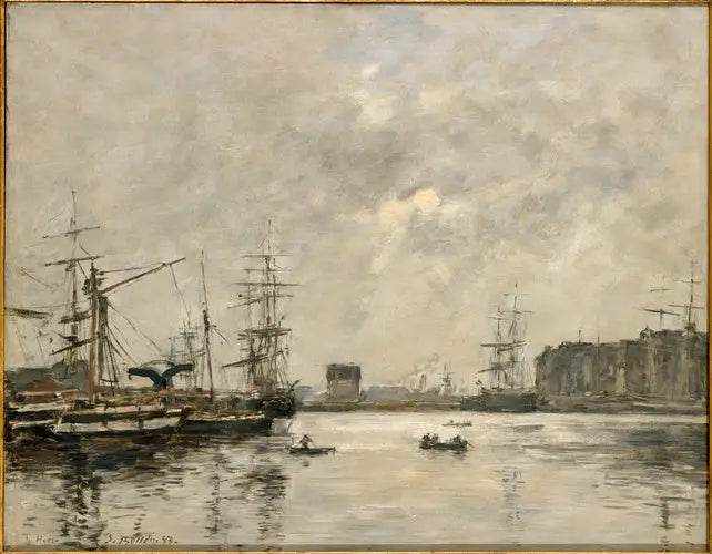 The Port of Le Havre, Basin of the Barre - Eugène Boudin
