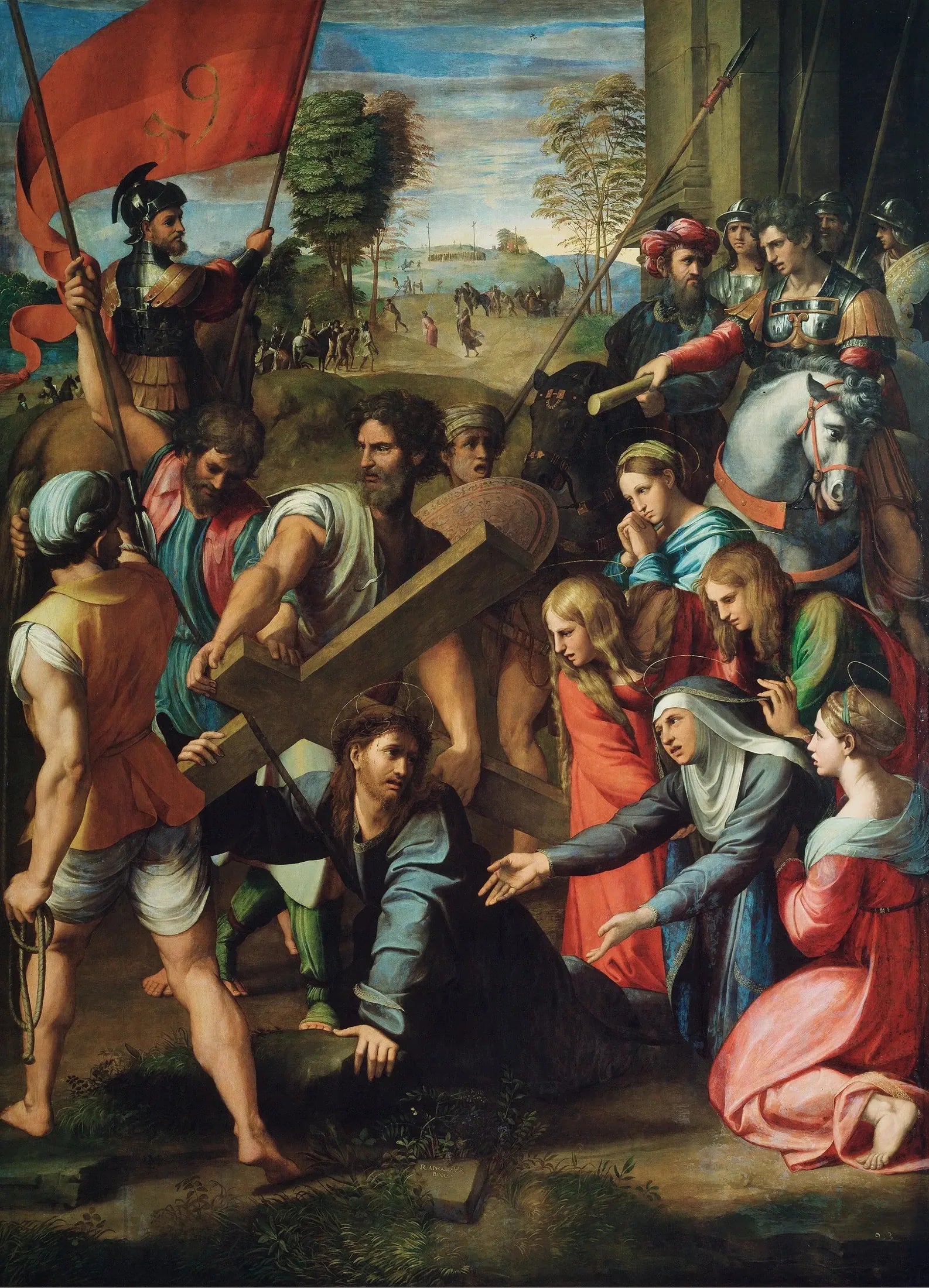 Le Portement de Croix - Raphaël Sanzio image 1 tableau peint à l’huile sur toile