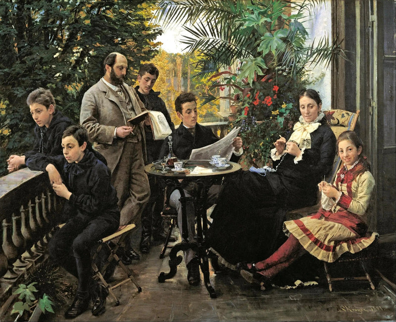 The Portrait of the Hirschsprung Family - Peder Severin Krøyer