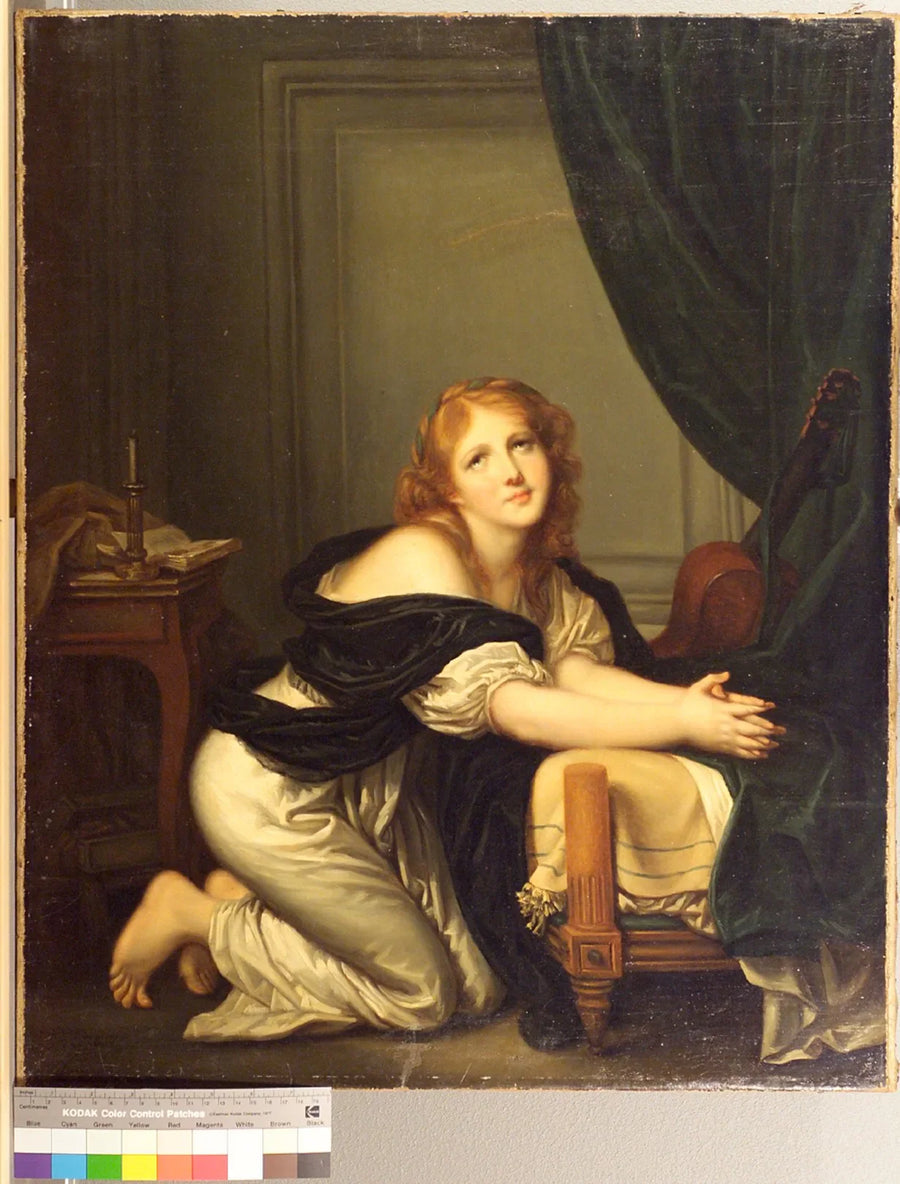 The Morning Prayer. Copy? Reproduction? - Jean-Baptiste Greuze