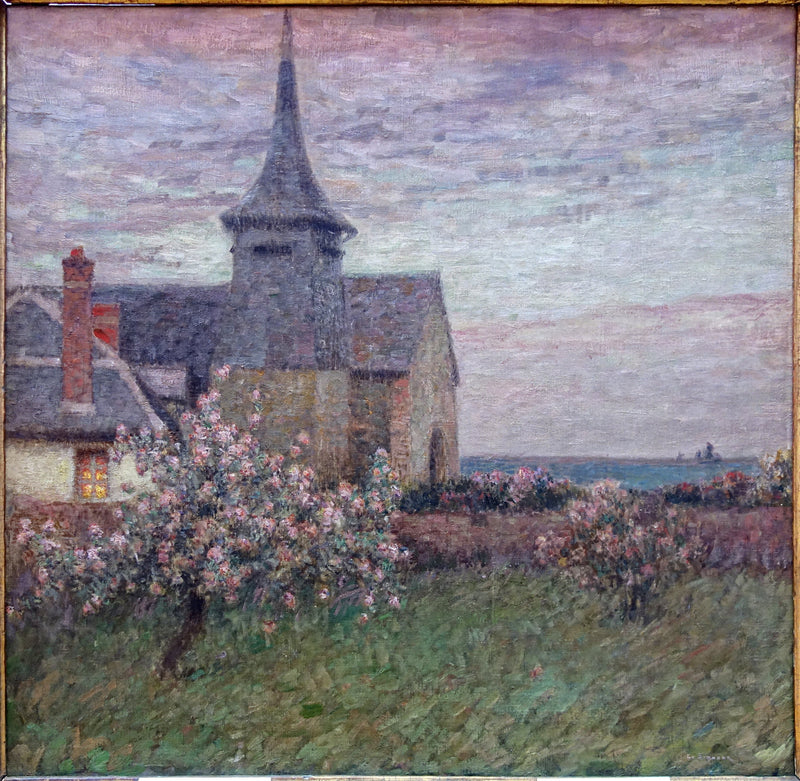 The presbytery and the church of Gerberoy - Henri Le Sidaner
