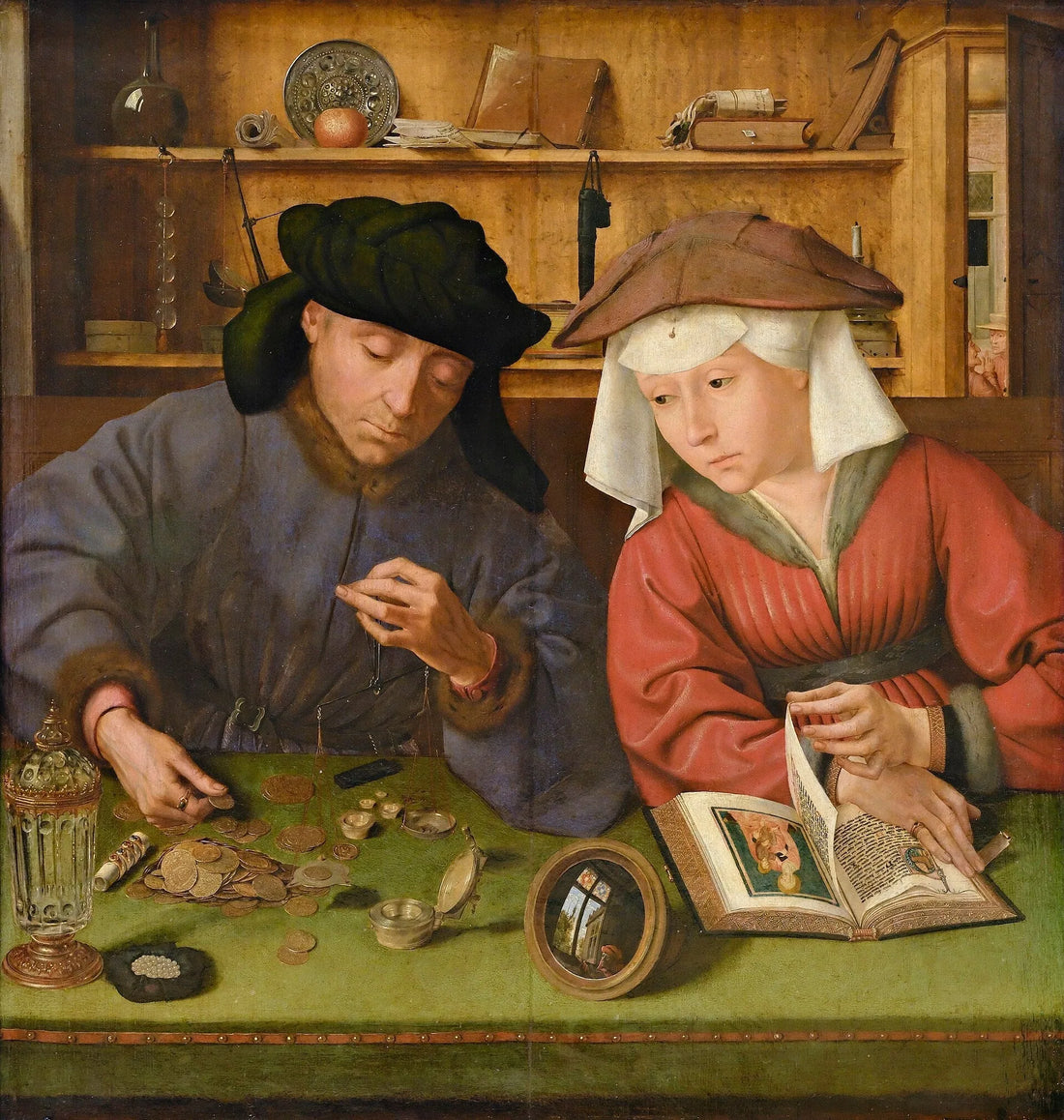 The Lender and His Wife - Quentin Metsys