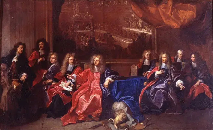The prévôt and the échevins of the city of Paris deliberating on a fête in honor of the dinner of Louis XIV at the hôtel de ville after his recovery in 1689 - Hyacinthe Rigaud