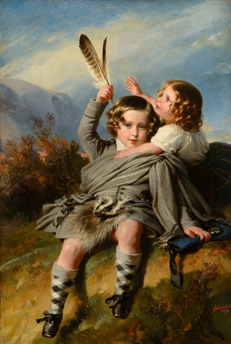 Prince Alfred and Princess Helena - Franz Xaver Winterhalter