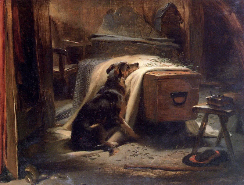 The principal pleureur du vieux berger - Edwin Henry Landseer