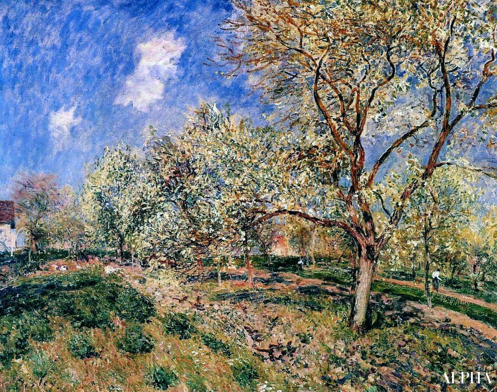 Le printemps à Veneux - Van Gogh - Reproductions de tableaux et peintures haut de gamme