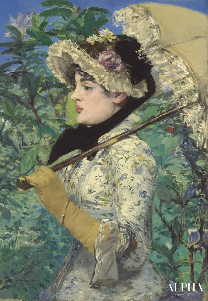 Le Printemps (Jeanne Demarsy) - Edouard Manet - Reproductions de tableaux et peintures haut de gamme