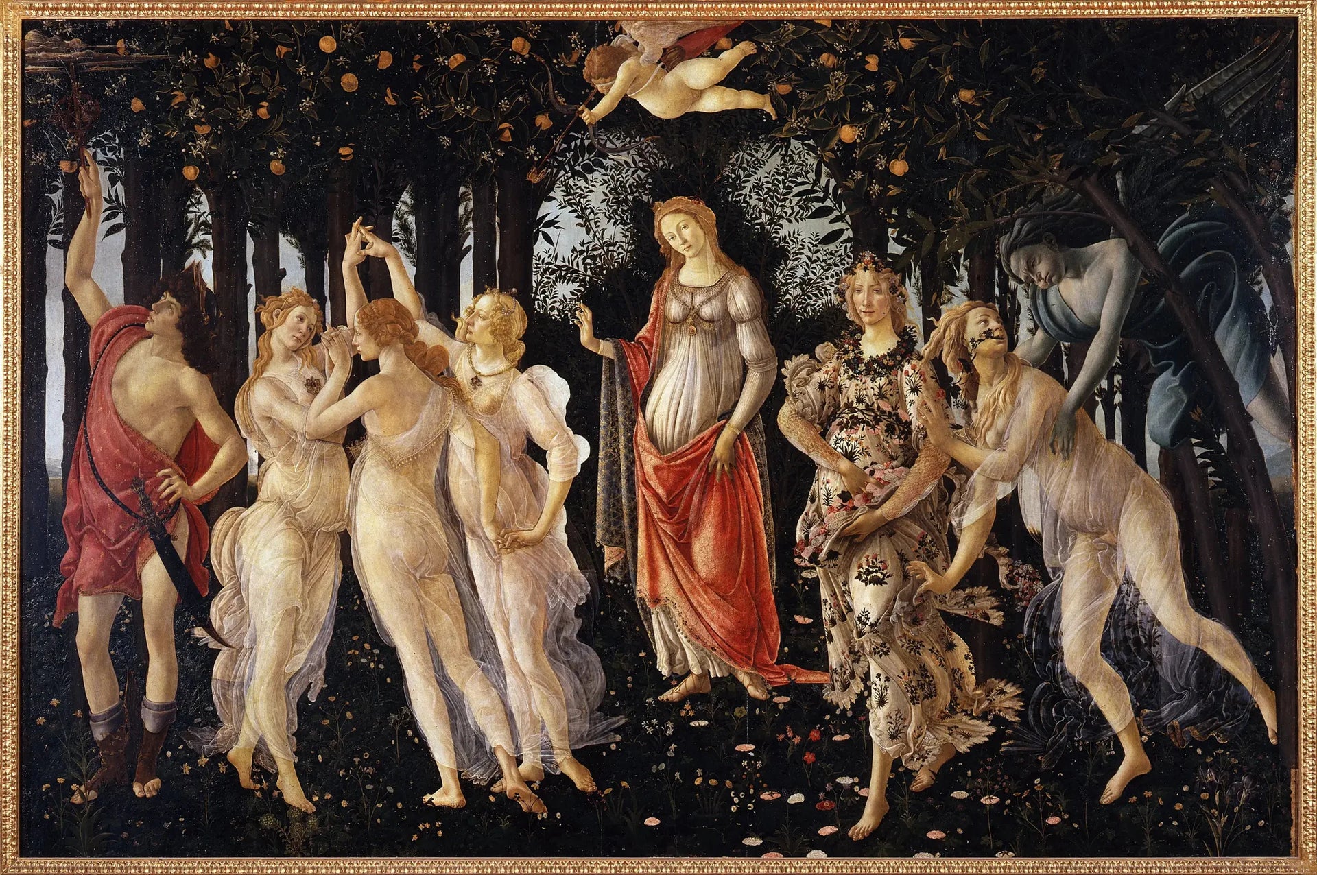 Le Printemps - Sandro Botticelli image 1 reproduction de peinture à l’huile