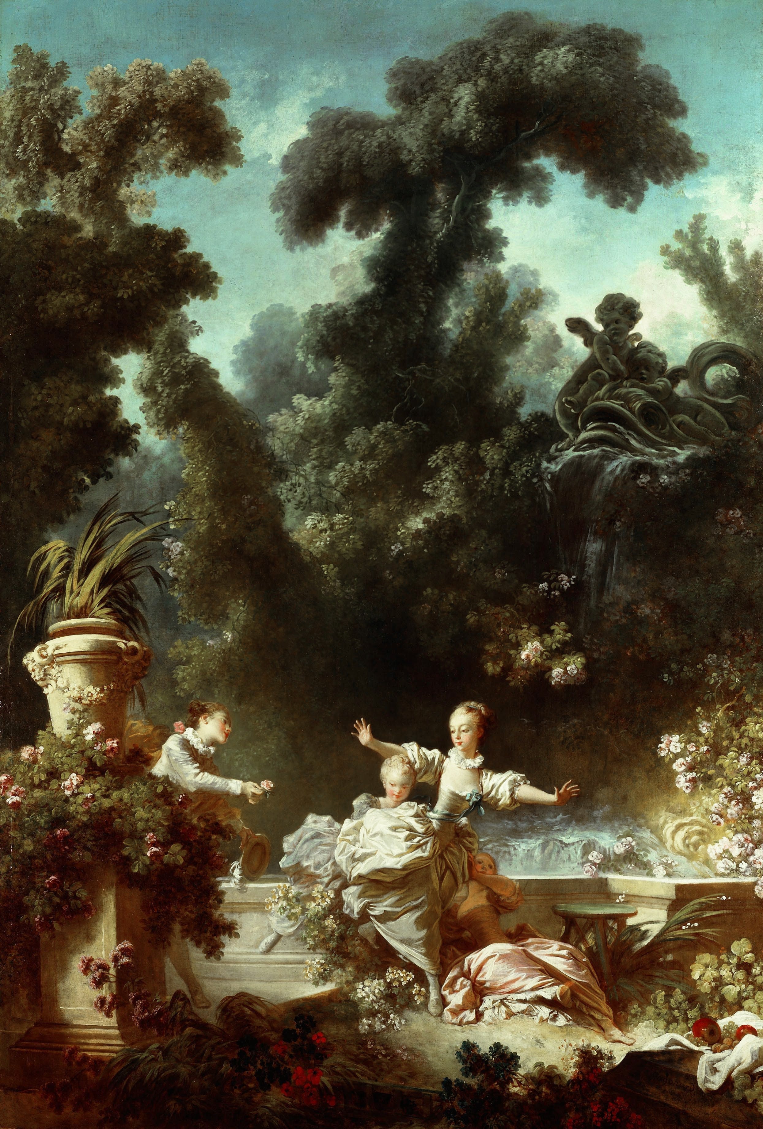 The Progress of Love: The Pursuit - Jean-Honoré Fragonard