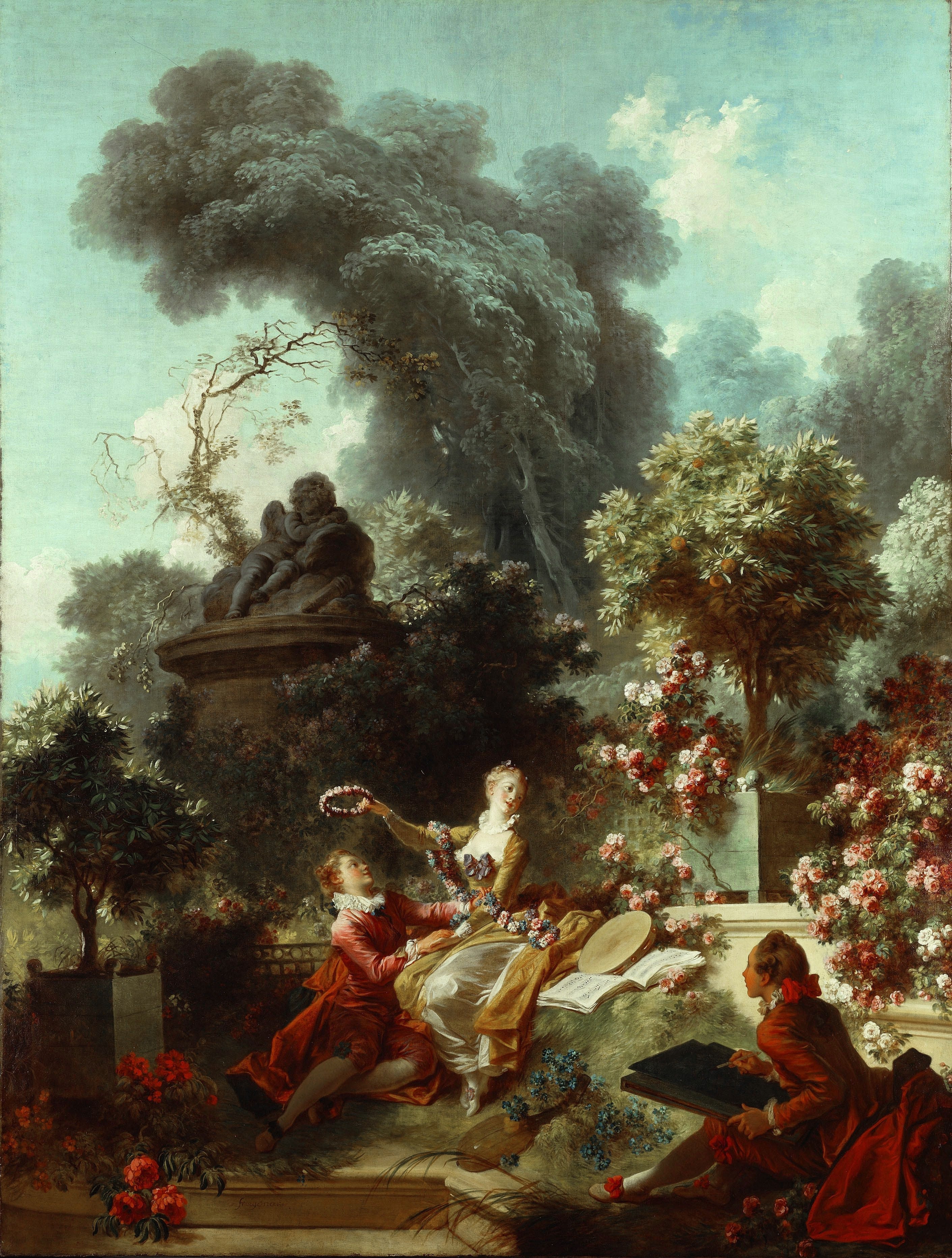 The Progress of Love: The Crowned Lover - Jean-Honoré Fragonard